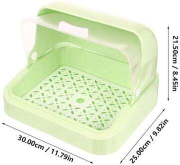 1Pc Anti Dust Zuigfles Opbergdoos Stofdicht Droogrek Baby Bestek Servies Opslag Container Afdruiprek blauw