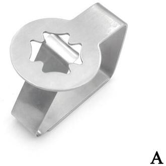 1Pc Antislip Eettafel Clip Staal Materiaal Restaurant Essentiële Keuken Tafelkleed Voor Picknick Clip Bevestiging E5J1