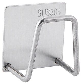 1Pc Antislip Spoelbak Accessoires Sponzen Houder 304 Roestvrij Staal/Plastic Afvoer Droogrek Organizer Multi doel grijs