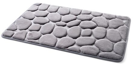 1pc antislip Super Absorberende Tapijt Winter Warm Thicken Zachte Tapijt Vloer Pad Thuis Wasbaar Geplaveide Patroon Fleece badkamer Mat Grijs