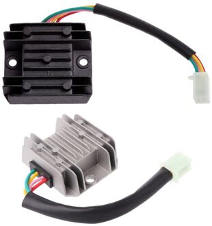 1Pc Atv GY6 50 150cc Scooter 4 Draden Voltage Regulator Gelijkrichter Motorfiets Boot Jy25 19 Droship zwart