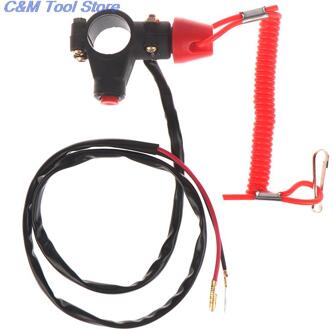 1Pc Atv Motorfiets Boot Tether Lanyard Emergency Kill Stop Engine Switch Push Button Voor Pocket Mini Dirt bike Atv Quad