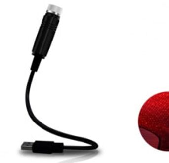 1Pc Auto Dak Ster Licht Interieur Led Starry Sfeer Ambient Projector Usb Auto Decoratie Night Home Decor Galaxy Lichten