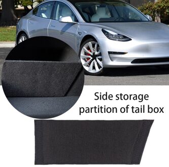 1Pc Auto Kofferbak Partitie Organizer Board Voor Tesla Model 3 Boot Opslag Partities Side Divider Baffle accessoires