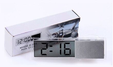 1Pc Auto Lcd Digitale Thermometer Auto Venster Outdoor Energiebesparende Gauge Smart Nummer Display Temperatuur Instrumenten Accessoires clock