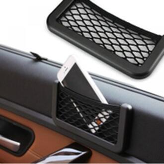 1Pc Auto Seat Side Terug Opslag Netto Zak Telefoon Houder Pocket Organizer Gps Telefoon Pen Card Puin Opslag zak Auto Accessoires 15x8cm