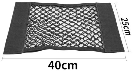 1Pc Auto Terug Kofferbak Seat 30 */40 */50 */60 */70 */80*25Cm Elastische String Net Magic Sticker Mesh Opbergtas Pocket Kooi Terug Zak 40 x 25cm
