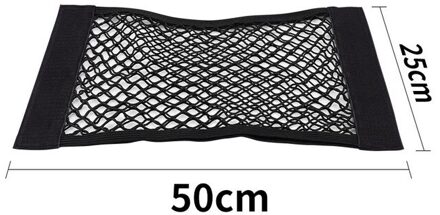 1Pc Auto Terug Kofferbak Seat 30 */40 */50 */60 */70 */80*25Cm Elastische String Net Magic Sticker Mesh Opbergtas Pocket Kooi Terug Zak 50 x 25cm