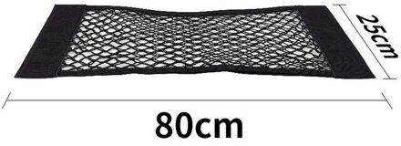1Pc Auto Terug Kofferbak Seat 30 */40 */50 */60 */70 */80*25Cm Elastische String Net Magic Sticker Mesh Opbergtas Pocket Kooi Terug Zak 80 x 25cm