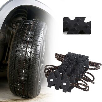 1pc Auto Tire Chain Modder Reizen Accessoires Vervanging Deel Duurzaam SUV Vrachtwagen Wiel Emergency Strap Gespaard Winter Anti Skid ijs