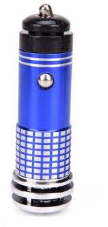 1Pc Auto Voertuig Luchtreiniger 12V Mini Auto Fresh Air Anion Ionische Luchtreiniger Zuurstof Bar ozon Ionisator Cleaner blauw