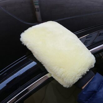 1Pc Auto Wassen Wollen Handschoenen Wol Fluwelen Waxen Dik Dubbelzijdig Handschoenen Auto Cleaning Tools Schoonmaakproducten