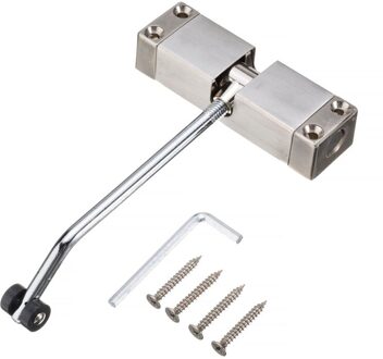 1pc Automatische Gemonteerd Lente Deurdranger Rvs Verstelbare Oppervlak Deurdranger 160x96x20mm