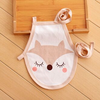 1Pc Baby Bib Cartoon Print Speeksel Handdoek Baby Jongen Meisje Voeden Schort Katoen Tulband Bib fox