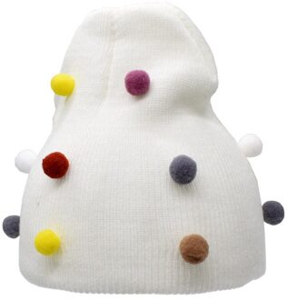 1Pc Baby Hoed Lente Herfst Baby Hoed Sjaal Voor Jongens Meisjes Gebreide Cap Winter Warm Effen Kleur Kinderen Herfst en Winter Cap 04
