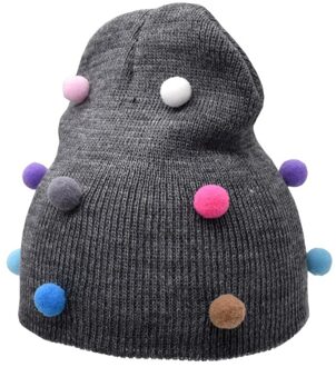 1Pc Baby Hoed Lente Herfst Baby Hoed Sjaal Voor Jongens Meisjes Gebreide Cap Winter Warm Effen Kleur Kinderen Herfst en Winter Cap 07