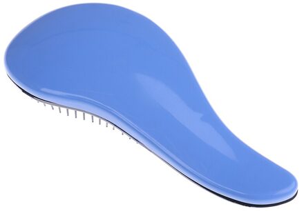 1Pc Baby Kids En Vrouwen Haar Kam Professionele Haar Borstel Salon Zachte Borstel Tangle Nat Droog Handvat Massage Kam blauw
