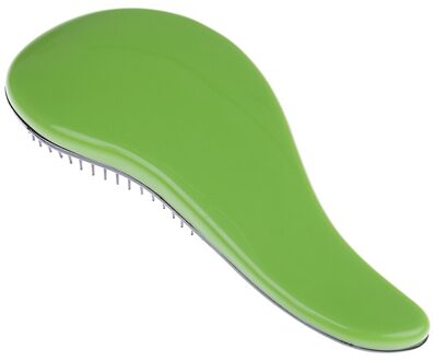1Pc Baby Kids En Vrouwen Haar Kam Professionele Haar Borstel Salon Zachte Borstel Tangle Nat Droog Handvat Massage Kam groen
