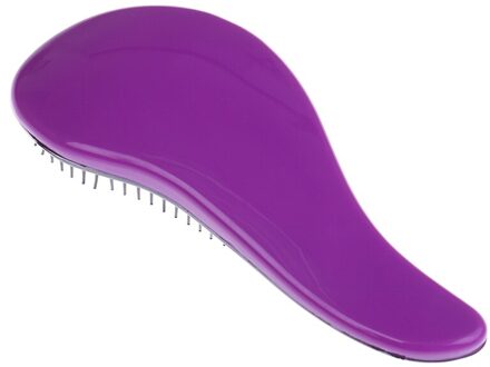 1Pc Baby Kids En Vrouwen Haar Kam Professionele Haar Borstel Salon Zachte Borstel Tangle Nat Droog Handvat Massage Kam paars