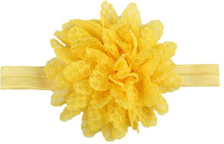 1Pc Baby Peuter Jongen Meisje Leuke Bloem Hoofdband Hoge Elastische Kant Haarband Effen Kleur Kids Hoofddeksels Haar Accessoires 02