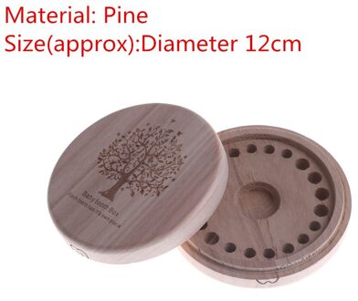 1Pc Baby Tand Doos Houten Melk Tanden Organizer Opslag Jongens Meisjes Besparen Souvenir Case Baby Tand Organizer voor Kids A3