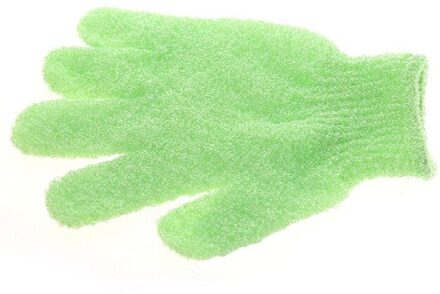1Pc Bad Handschoen Scrubber Handschoen Exfoliërende Handschoen Wassen Huid Spa Massage Scrub Body Scrubber Handschoen Douche Handschoen Mini Een size groen