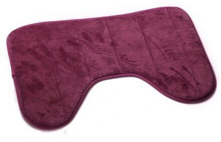 1Pc Bad Matten 40*60Cm Prevalent Leuke U-vormige Zachte Aaien Anti Slip Thuis Badkamer Vloermat wc Tapijt Decoratie #3 Rood