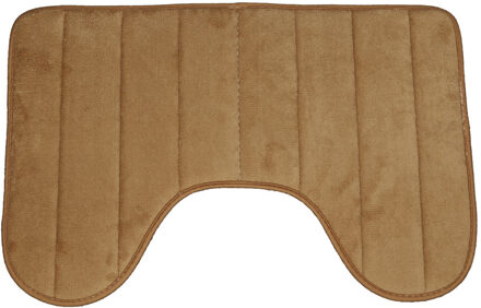 1Pc Bad Matten 40*60Cm Prevalent Leuke U-vormige Zachte Aaien Anti Slip Thuis Badkamer Vloermat wc Tapijt Decoratie khaki