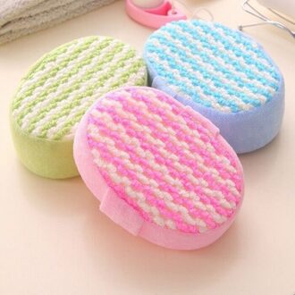 1Pc Bad Spons Borstel Douche Huid Schoon Massage Soft Spa Schuim Dead Skin Remover Hydraterende Scrubber Kids Volwassenen Touw houder