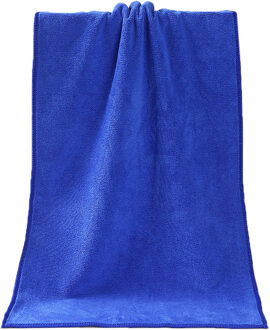 1Pc Baden Handdoek Douche Absorberende Microfiber Zachte Comfortabele Badhanddoek Super Lange blauw