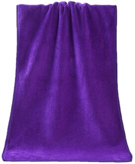1Pc Baden Handdoek Douche Absorberende Microfiber Zachte Comfortabele Badhanddoek Super Lange paars