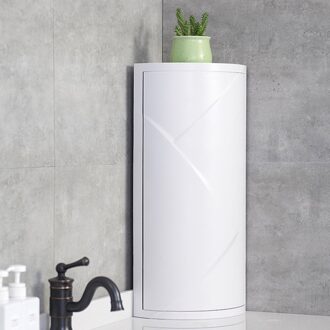 1Pc Badkamer Hoekplank Stijlvolle Roterende Opbergrek Driehoek Organiseren Rack Creatieve Wastafel Opbergrek Voor Hom afbeelding 2