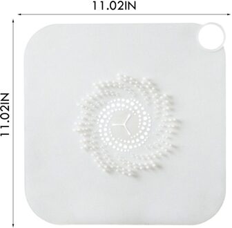 1Pc Badkamer Wastafel Filter Badkamer Floor Cover Keuken Riool Filter Bad Douche Cover Floor Gootsteen Zeef Hair Stopper Zilver