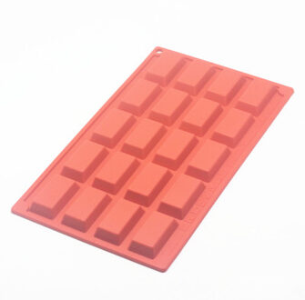 1Pc Bakken Tool 20 Holte Financiers Mould Silicone Mold 11.3*6.6*0.5 Inch Rode Franse Cakevorm dessert Tool