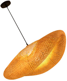 1PC Bamboo Weaving Droplight Hotpot Store Chandelier Bamboo Art Hanging Lamp Hotel Droplight for Room Cafe Hotel