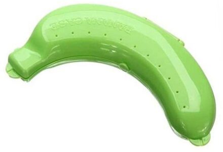 1Pc Banana Trip Outdoor Reizen Opbergdoos Leuke Banaan Case Protector Box Container Trip Outdoor Lunch Fruit Opbergdoos houder groen