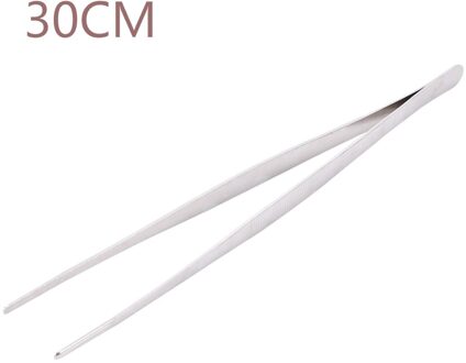 1Pc Barbecue Pincet Roestvrij Staal Voedsel Pincet Kookgerei Tang De Keuken Buffet Lange Rechte Roosteren Klem 30cm