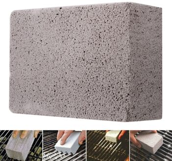 1Pc Bbq Grill Schoonmaken Baksteen Blok Grey Keuken Gadgets Barbecue Schoonmaken Steen Bbq Rekken Vlekken Vet Cleaner