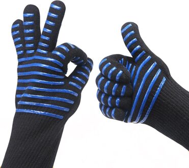 1Pc Bbq Grillen Koken Handschoen Extreme Hittebestendige Oven Lassen Handschoen Mazen Rooster Netto Camping Wandelen Outdoor Grill #45