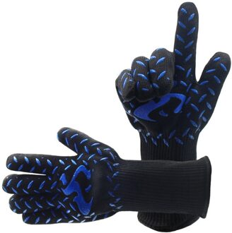 1Pc Bbq Grillen Koken Handschoen Extreme Hittebestendige Oven Lassen Handschoen Mazen Rooster Netto Camping Wandelen Outdoor Grill #45