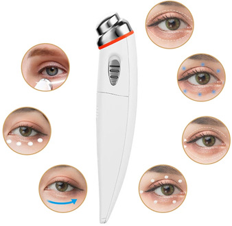 1pc Beauty Electric Heated Sonic Eye Massager Wand Face Massager Roller Wand Eliminating Wrink Eye Care Machine
