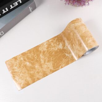 1Pc Behangrand Sticker Taille Lijn Muur Sticker Waterdichte Zelfklevende Pvc Behang Grens (Maat S, koffie Patroon) 1000X12cm