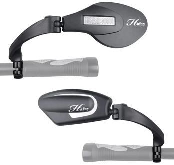 1PC Bicycle Rearview Mirror Universal Foldable Stainless Steel Lens Handlebar Mtb Bike Rearviews Mirrors Riding Safety RR7319