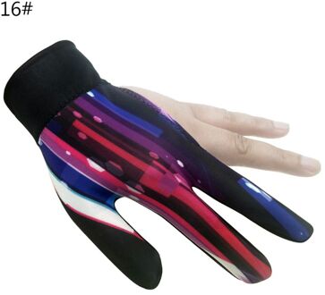 1Pc Biljart Drie Vinger Handschoenen Lycra Anti Skid Snooker Biljart Cue Handschoen Zwembad Linkerhand Hoge Elasticiteit Voor Unisex 16