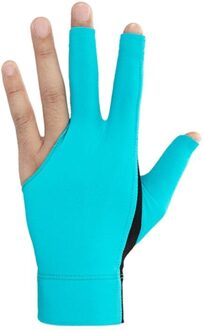 1Pc Biljart Drie Vinger Handschoenen Lycra Anti Skid Snooker Biljart Cue Handschoen Zwembad Linkerhand Hoge Elasticiteit Voor Unisex SBL