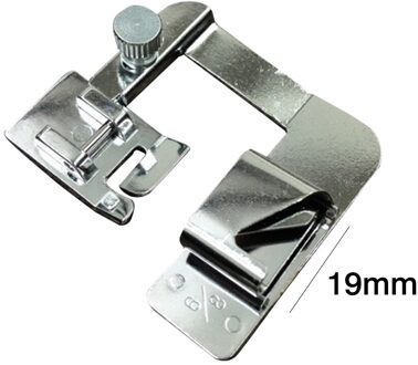 1PC Binnenlandse Naaimachine Voet Presser Rolzoom Voeten Set voor Brother Singer Naaien Accessoires 3 Size 19mm