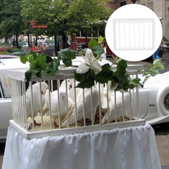 1Pc Bird Deur Ijzeren Bar Actieve Vogelkooi Deur Iron Bar Duif Entree Deur 40x26cm