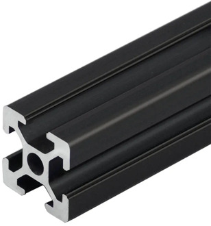 1PC BLACK 2020 European Standard Anodized Aluminum Profile Extrusion 100mm - 800mm Length Linear Rail 500mm for CNC 3D Printer