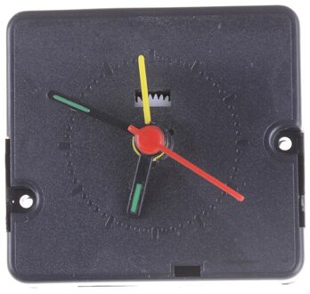 1Pc Black Quartz Wekker Beweging Mechanisme Diy Vervanging Deel Set