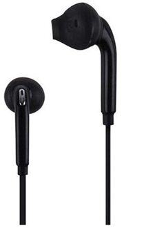 1Pc Black Wired 3.5Mm Hoofdtelefoon In-Ear Hoofdtelefoon Met Microfoon Voor Huawei Xiaomi S6 Mobiele Telefoon Oortelefoon oordopjes zwart